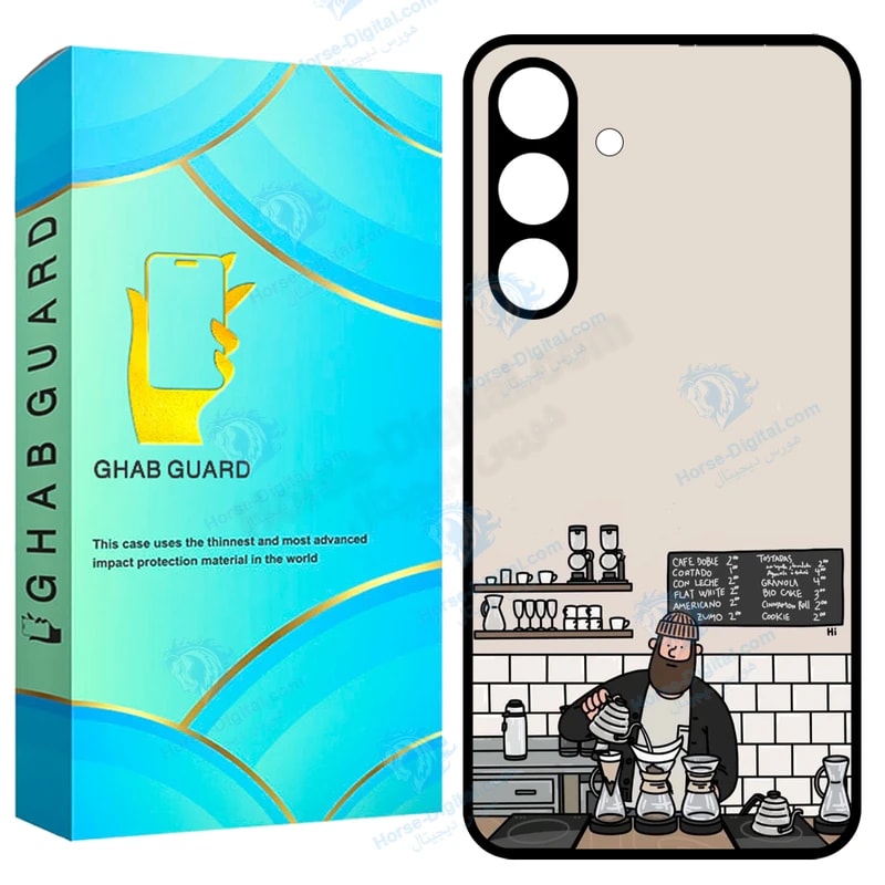 کاور قاب گارد طرح کافه مدل Gs24f20 مناسب برای گوشی موبایل سامسونگ Galaxy S24 Fe