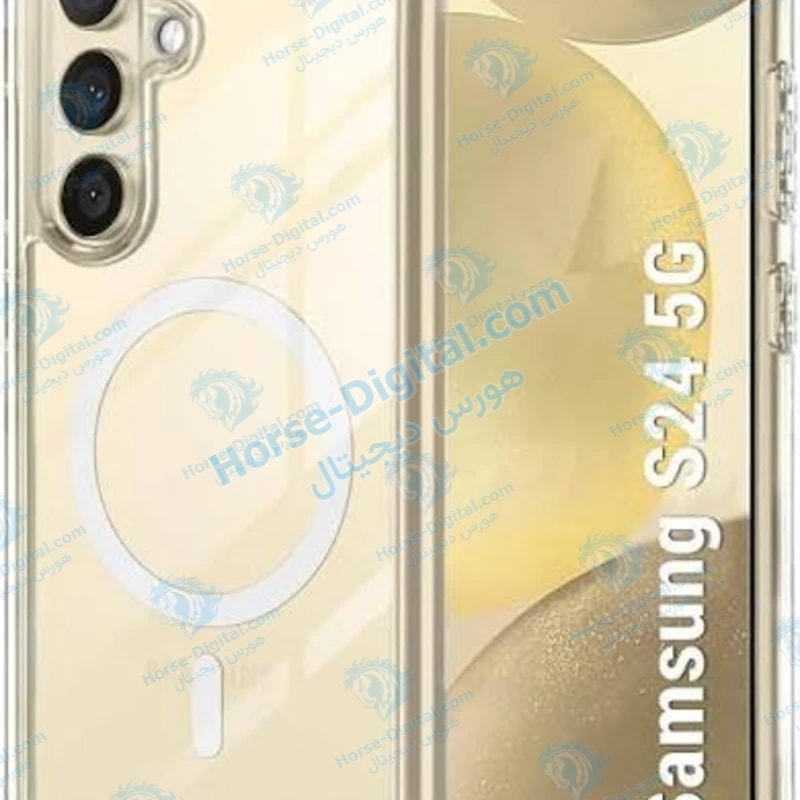 قاب مگ سیف دار پشت کریستالی سامسونگ Galaxy S24